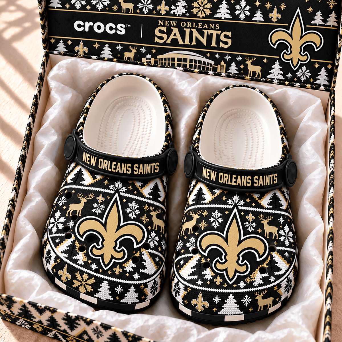 NFL x NO Christmas Crocs