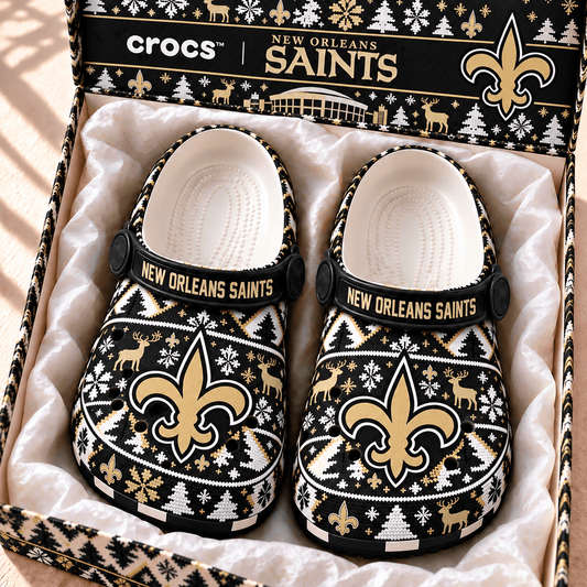 NFL x NO Christmas Crocs