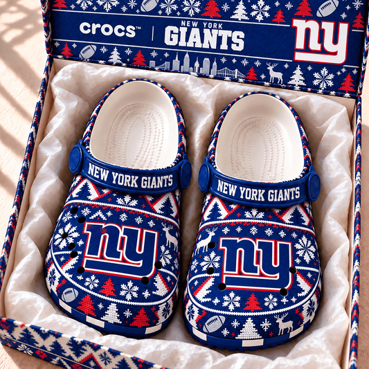 NFL x NYG Christmas Crocs