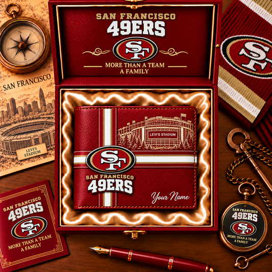 NFL x SF Custom Name Leather Wallet