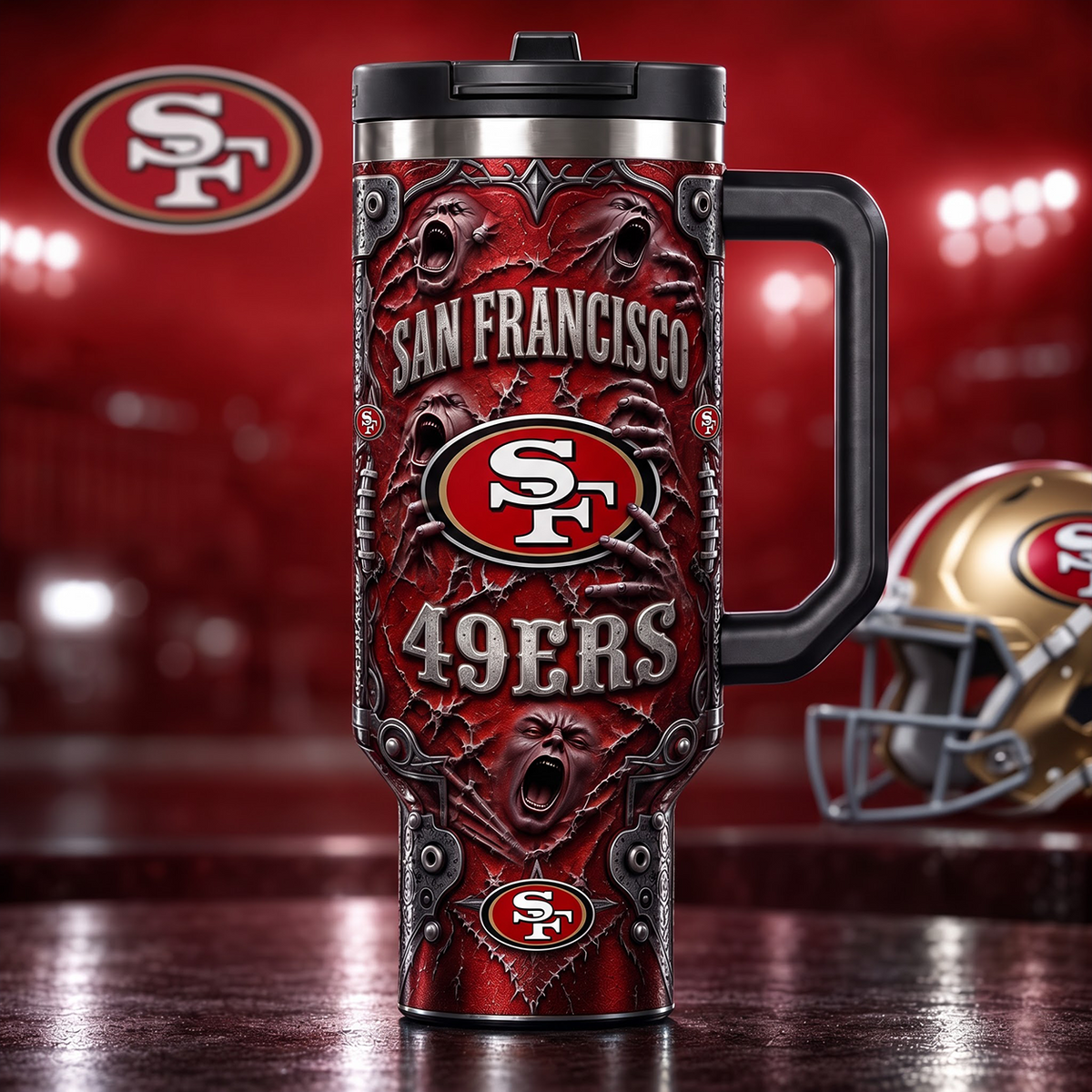 NFL x SF Ghost 40oz Tumbler With Straw