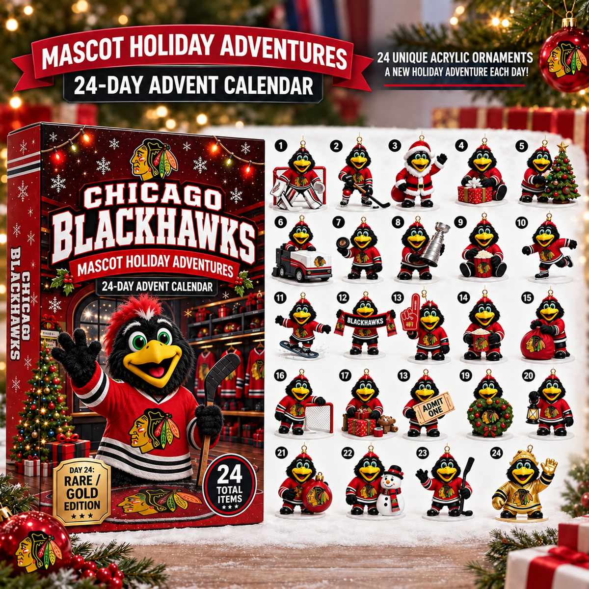 NHL x CHI Mascot Advent Calendar