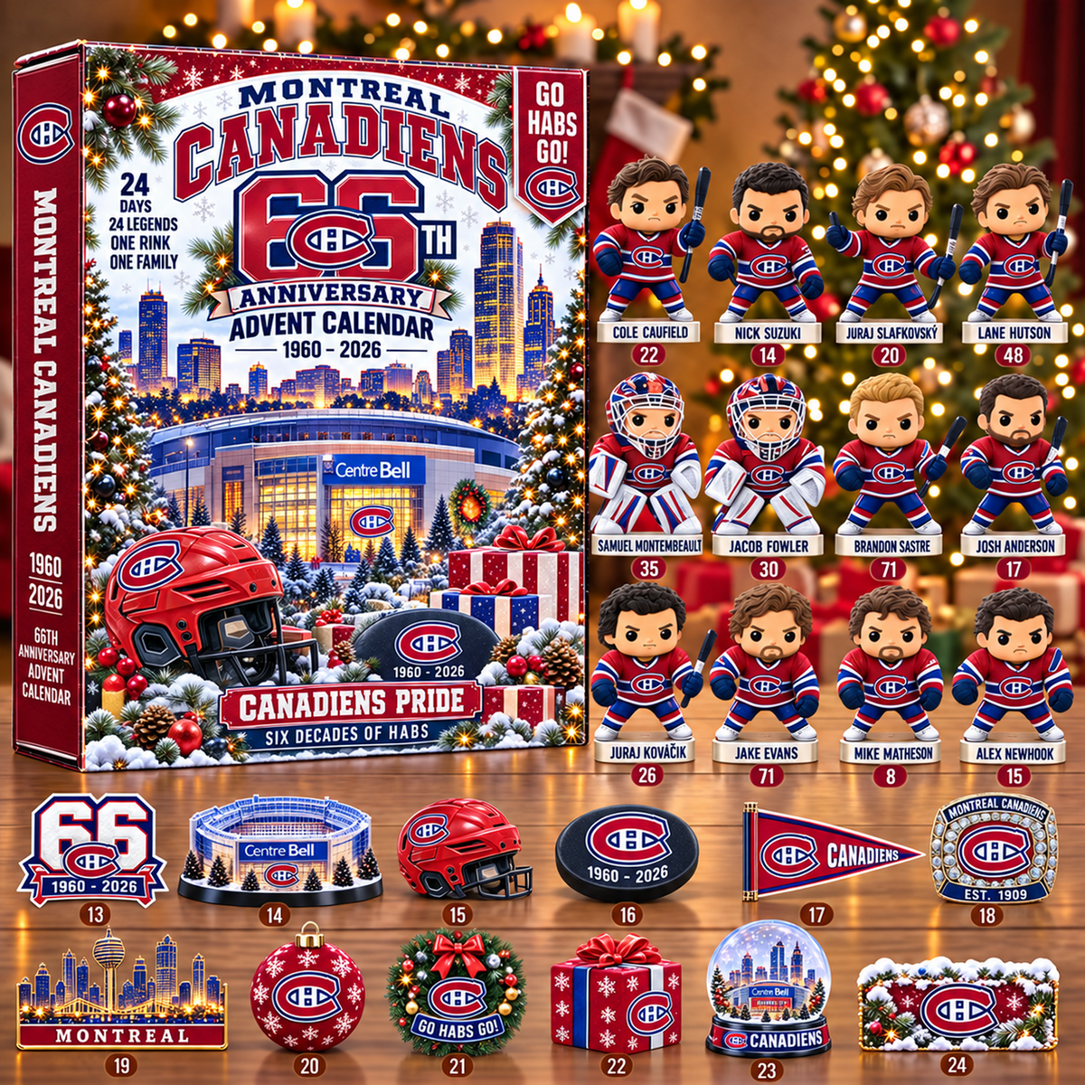 NHL x MON Christmas V2 Advent Calendar Blind Box