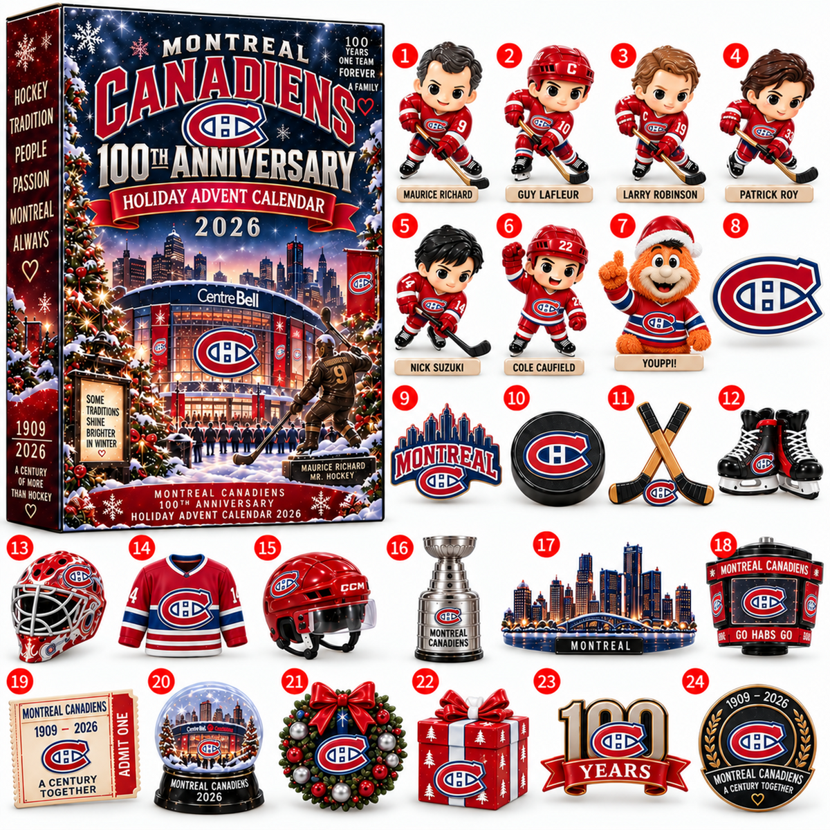 NHL x MON Christmas V3 Advent Calendar Blind Box