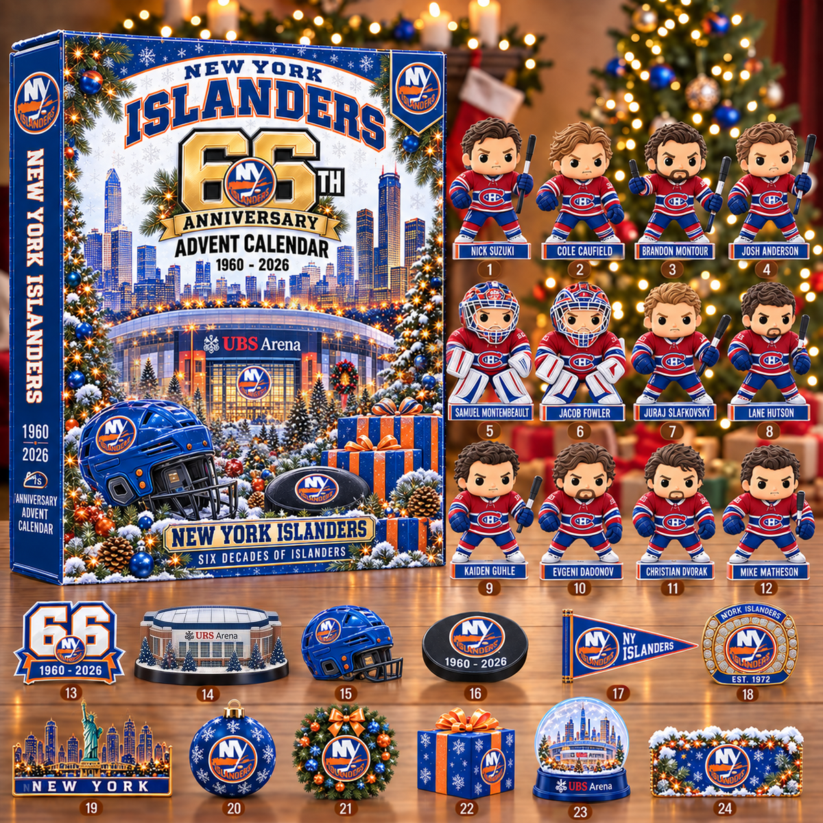 NHL x NYI Christmas V2 Advent Calendar Blind Box