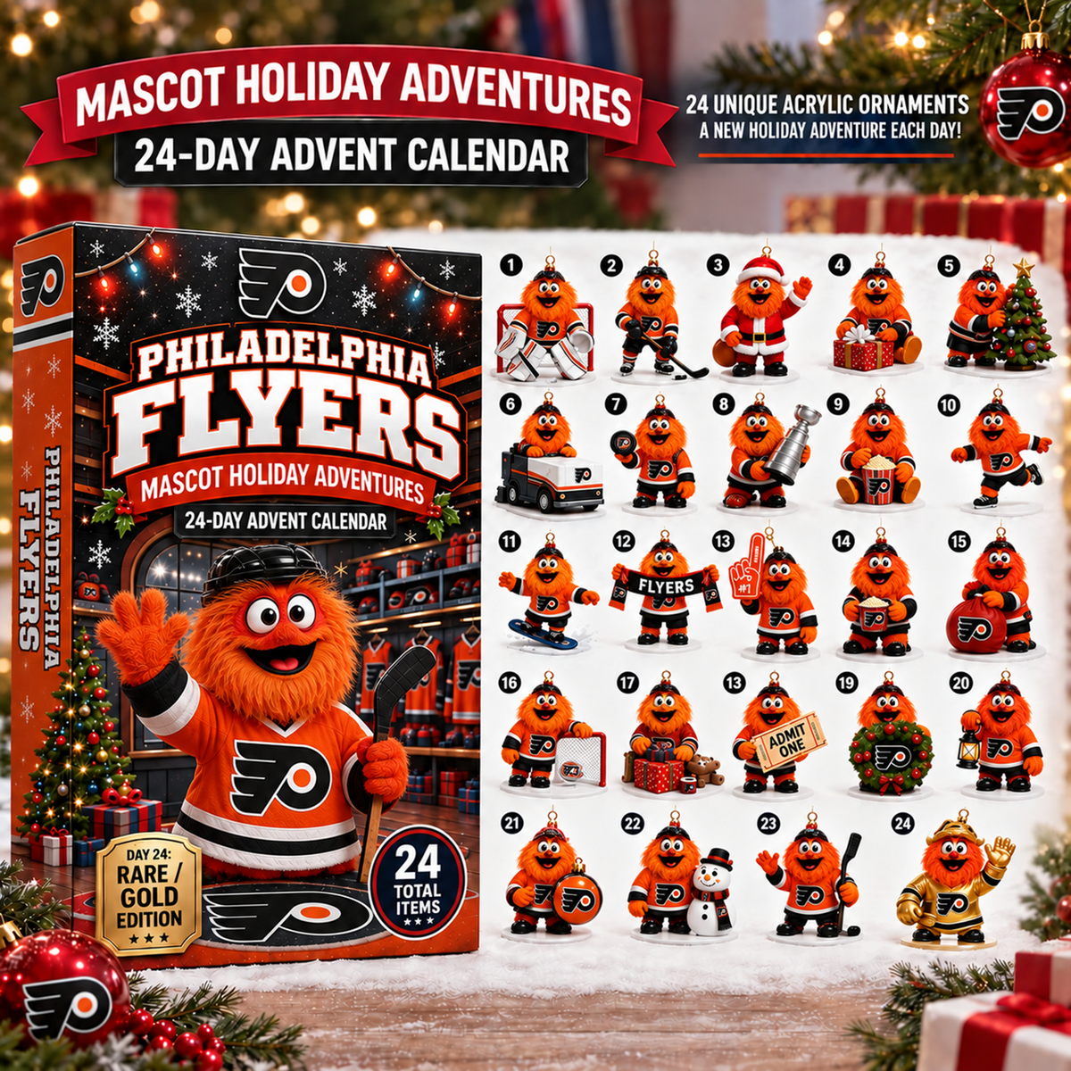 NHL x PHI Mascot Advent Calendar