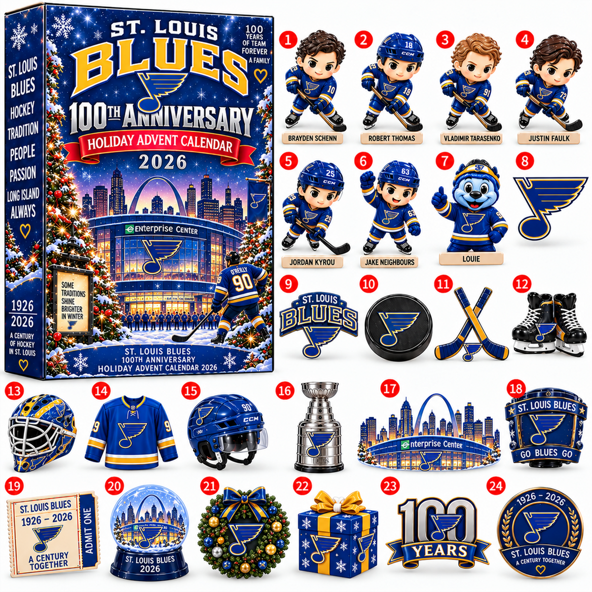 NHL x STL Christmas V3 Advent Calendar Blind Box
