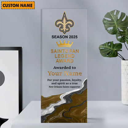 NOS NFL Personalized Acrylic Award Plaque Funny Christmas Gift For Family