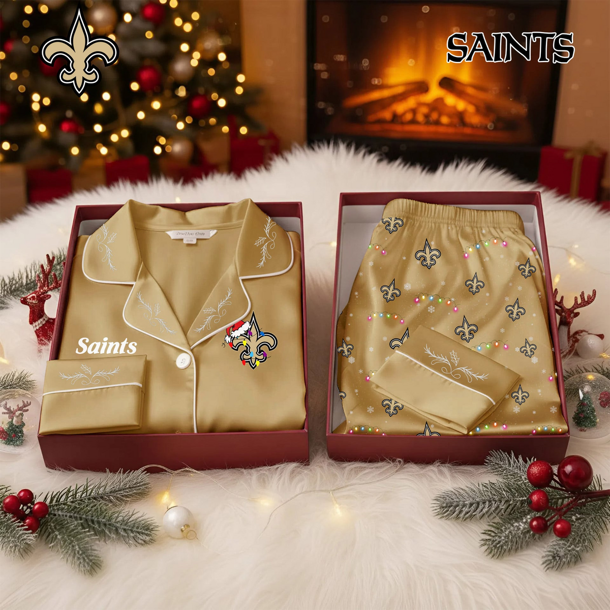 NOS Premium NFL Christmas Cozy Pajama