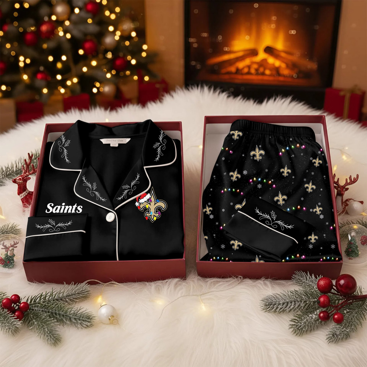 NOS Premium NFL Christmas Cozy Pajama