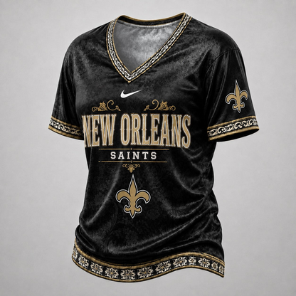 NOS Premium NFL Classic Floral Satin Shirt