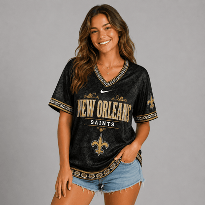 NOS Premium NFL Classic Floral Satin Shirt