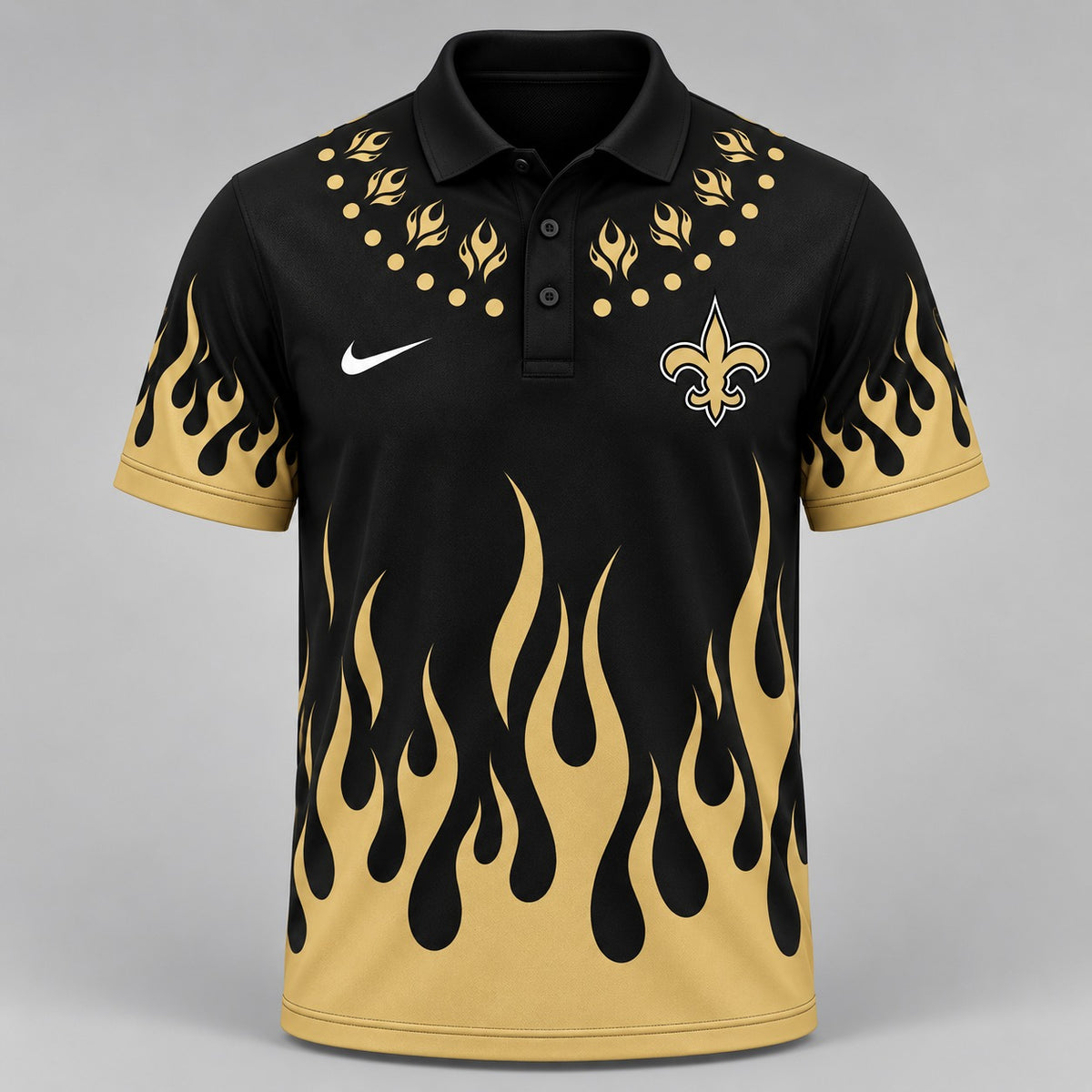 NOS Premium NFL Flame Performance Polo Shirt
