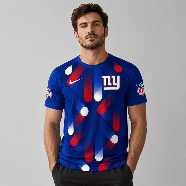 NYG Premium NFL All-Over Print Performance T-Shirt