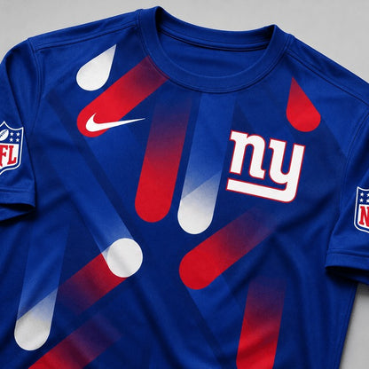 NYG Premium NFL All-Over Print Performance T-Shirt