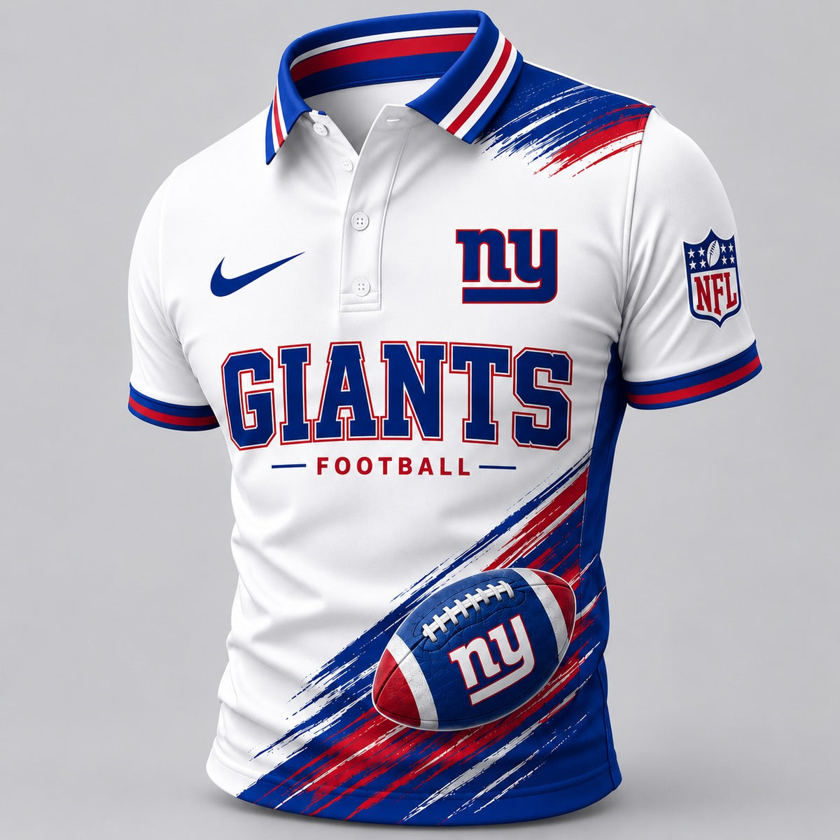 NYG Premium NFL Dynamic Gridiron Style Polo