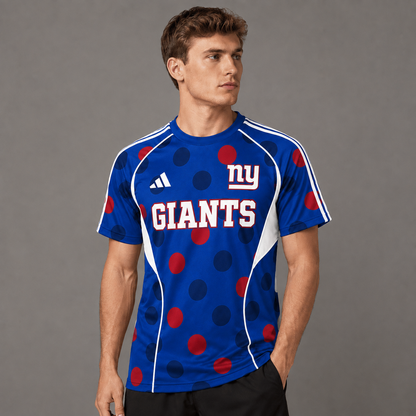 NYG Premium NFL Game Day Polka Dot Sports Jersey Shirt