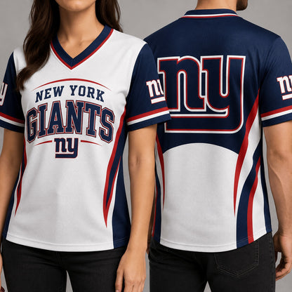 NYG Premium NFL Team Spirit V-Neck Jersey