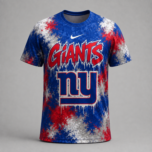 NYG Premium NFL Urban Splash Dye T-shirt