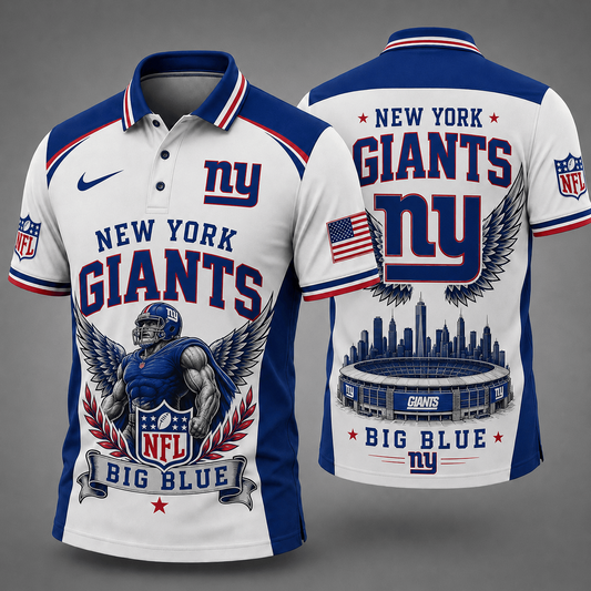 NYG Premium NFL Winged Pride Polo