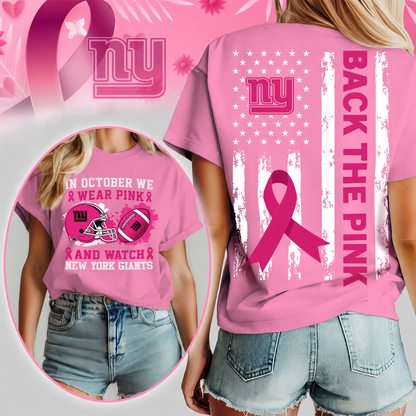 NYG x Pink Out Breast Cancer Shirt
