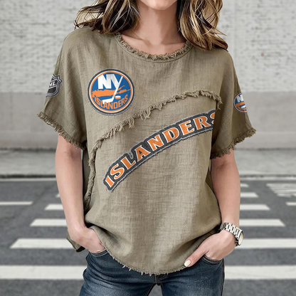 NYI x NHL Women’???s Vintage O-Neck 2905 DatND DVT