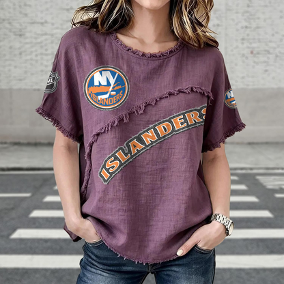 NYI x NHL Women’???s Vintage O-Neck 2905 DatND DVT