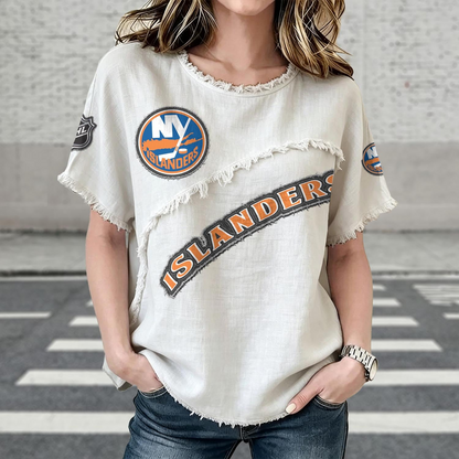 NYI x NHL Women’???s Vintage O-Neck 2905 DatND DVT