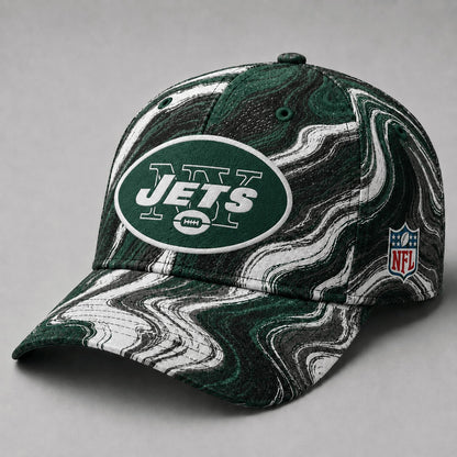 NYJ Premium NFL Artistic Flow Classic Cap