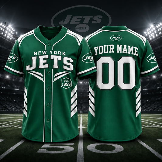 NYJ Premium NFL Custom Name and Number Jersey