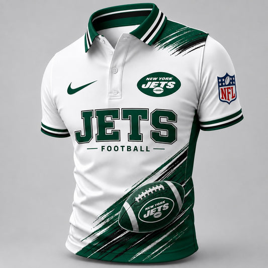 NYJ Premium NFL Dynamic Gridiron Style Polo