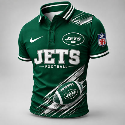 NYJ Premium NFL Dynamic Gridiron Style Polo