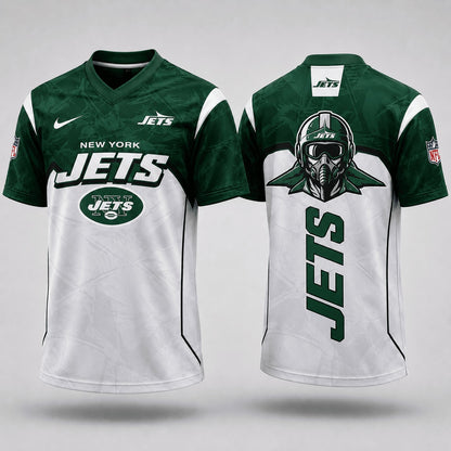 NYJ Premium NFL Power Graphic 3D V-neck Shirt