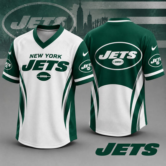 NYJ Premium NFL Team Spirit V-Neck Jersey