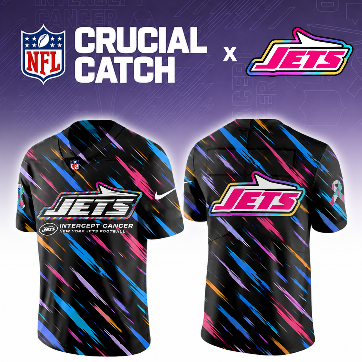 NYJ x NFL Crucial Catch Football Jersey