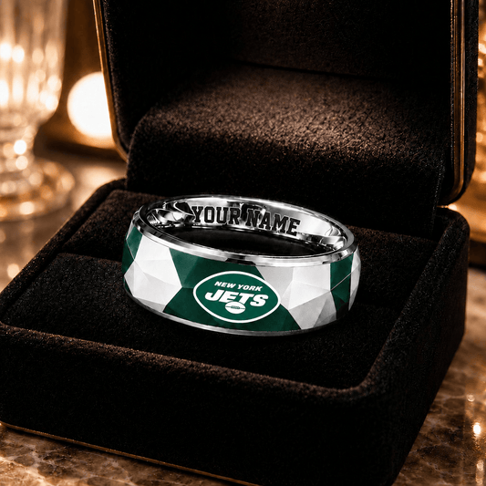NYJ x NFL Ring Custom Name For Fan