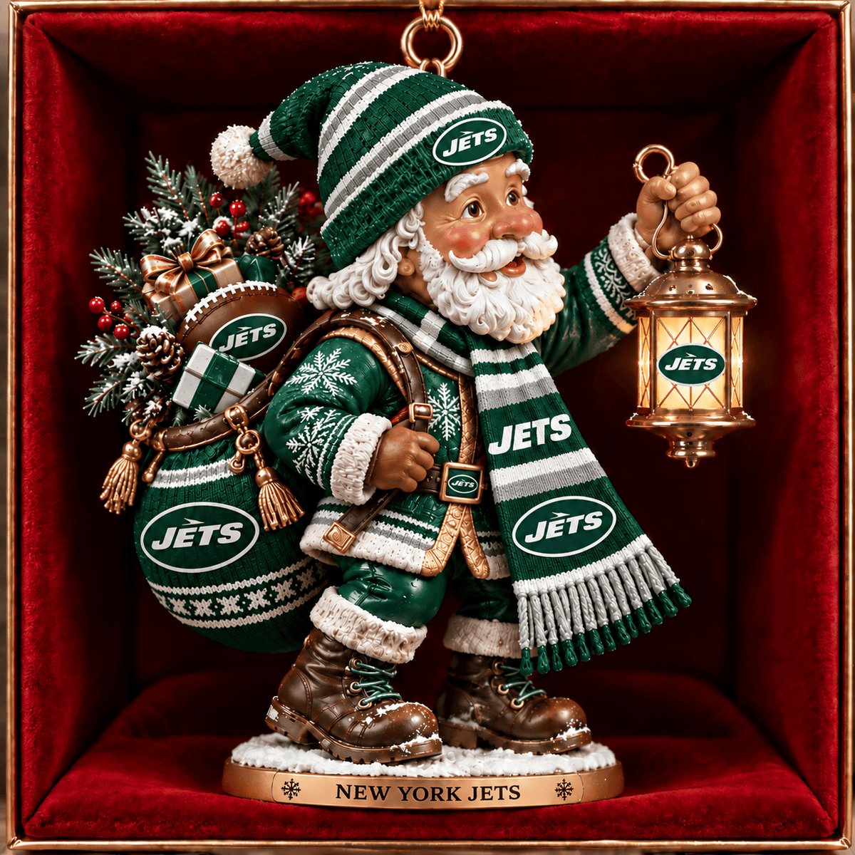 NYJ x NFL Santa Claus Ornament Chrismas For Fan