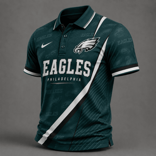 PE Premium NFL Diagonal Stripe Polo Shirt