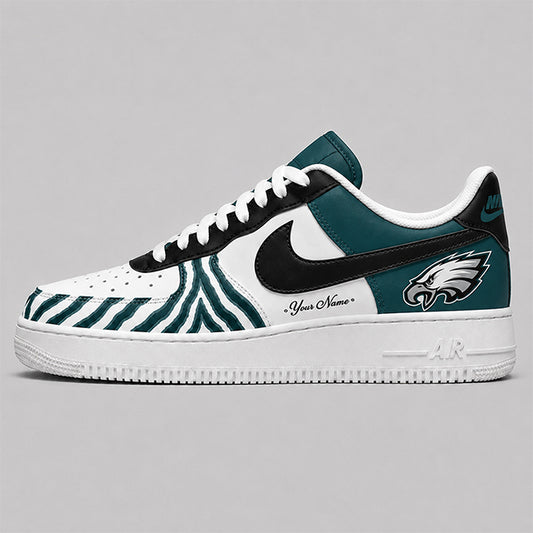 PE Premium NFL Personalized Low Top AF1 Shoes