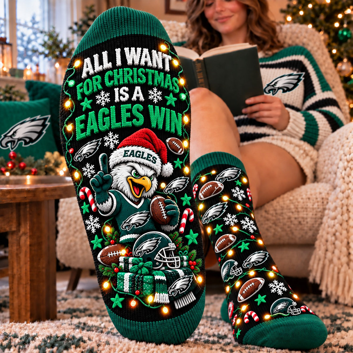 PE x Grinch Funny Socks Christmas Custom Any Name For Fan