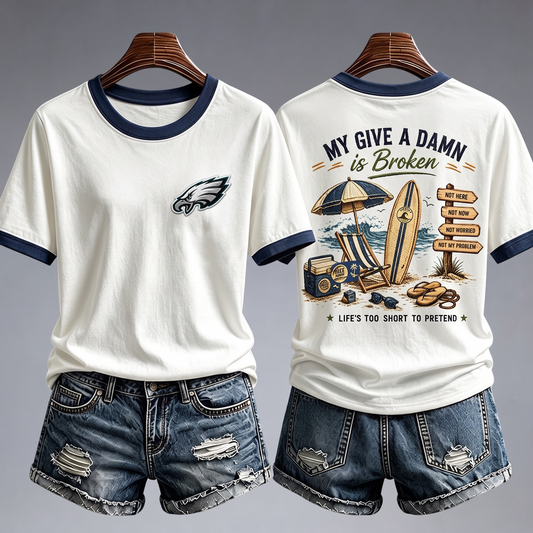 PE x NFL My Give A Damn Is Broken Shirt