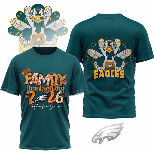 PE x NFL Thanksgiving 3D Shirt