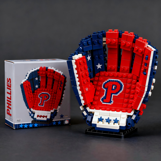 PHI x MLB Teams Premium Baseball Glove Building Block Set