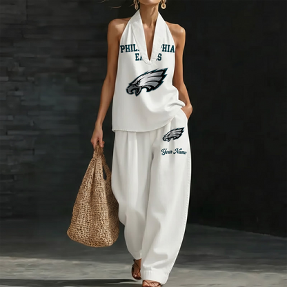 PHI x NFL Women's Vintage Washed Denim Suit DATND TANTD 030626
