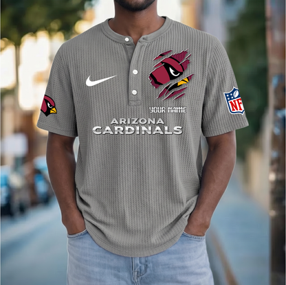 PREMIUM NFL  X  AC Crew neck button Henry Shirt Limited Editions NDT VHM 230426