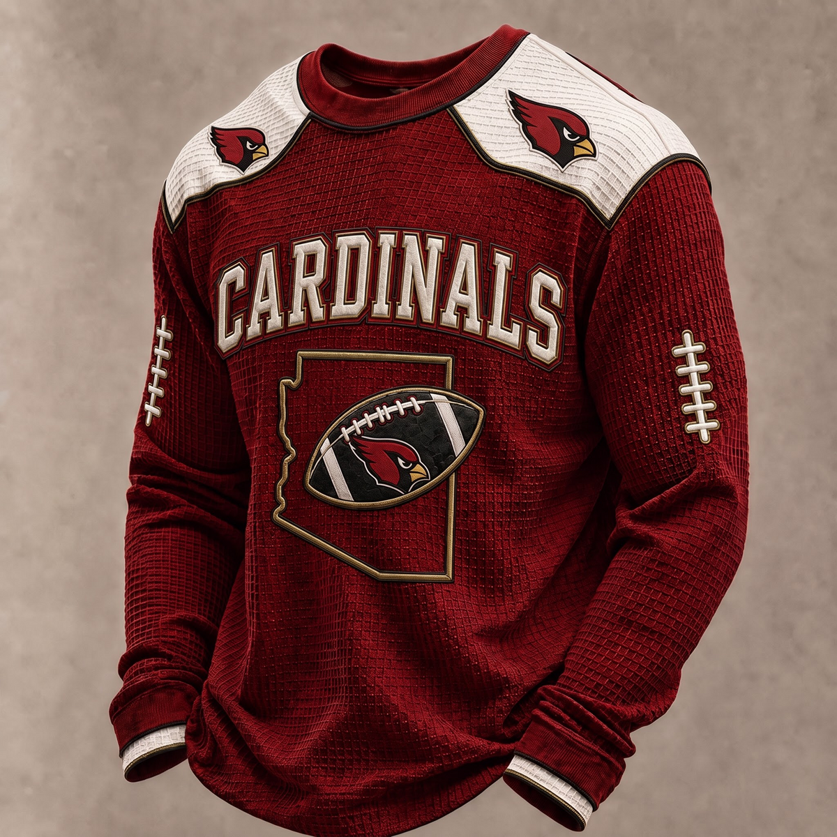 PREMIUM NFL X AC The Gridiron Luxe Waffle Sweatshirt Limited Edition