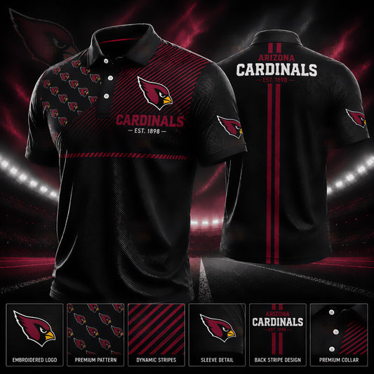 PREMIUM NFL X ARI GAMEDAY LUXURY POLO SHIRT 190626