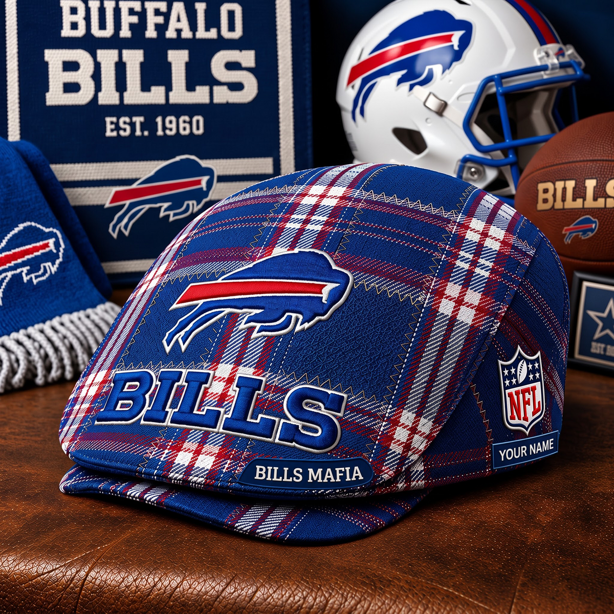 PREMIUM NFL X BB EXCLUSIVE CLASSIC  JEFF CAP PERSONALIZED LIMITED EDITION