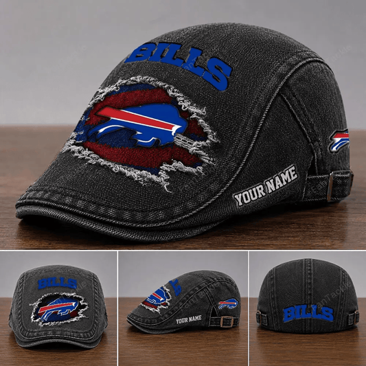PREMIUM NFL X BUF Casual Adjustable Newsboy Cap