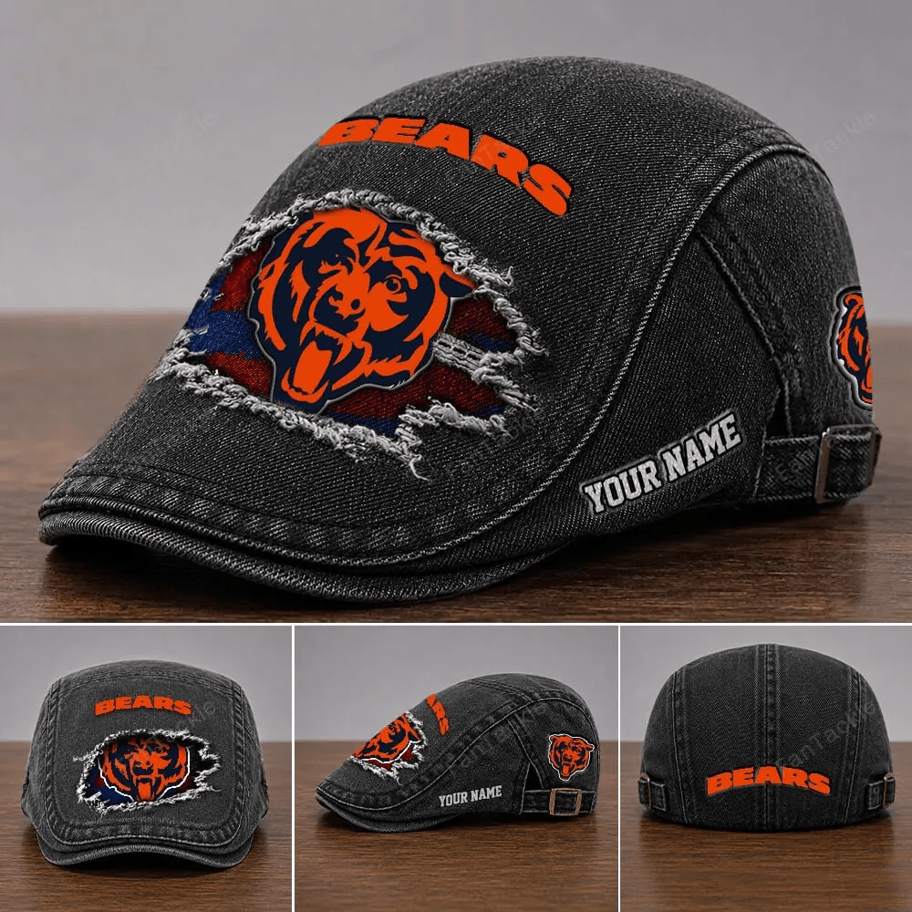 PREMIUM NFL X CHI Casual Adjustable Newsboy Cap